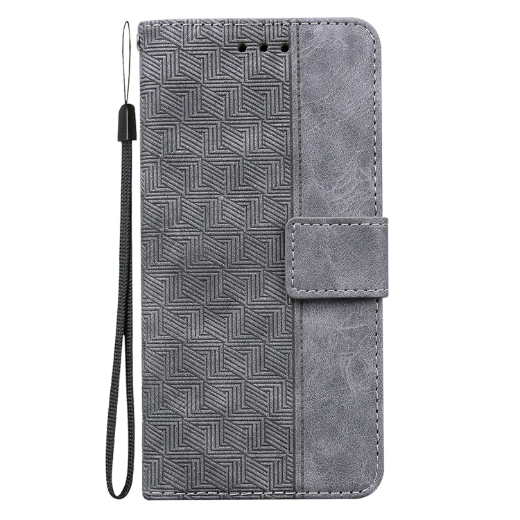 For Xiaomi Redmi Note 12 4G Global Geometric Embossed Leather Phone Case