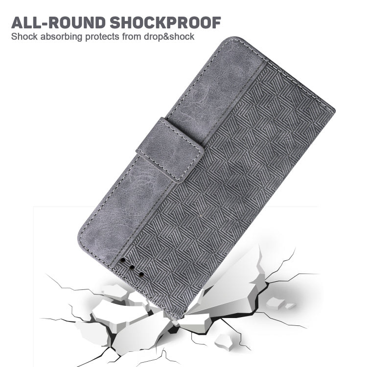 For Xiaomi Redmi Note 12 4G Global Geometric Embossed Leather Phone Case