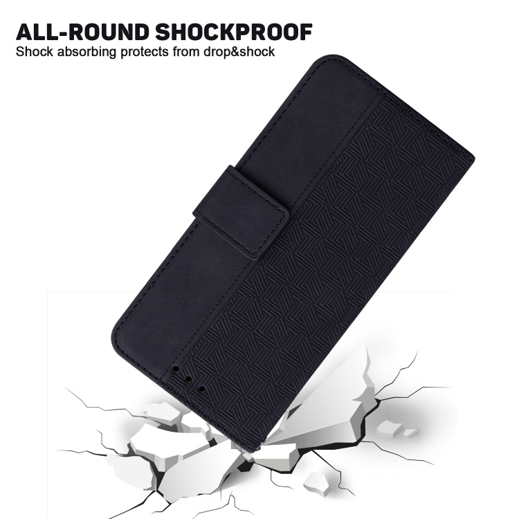 For Xiaomi Redmi Note 12 4G Global Geometric Embossed Leather Phone Case