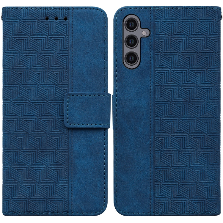 For Samsung Galaxy A24 4G Geometric Embossed Leather Phone Case
