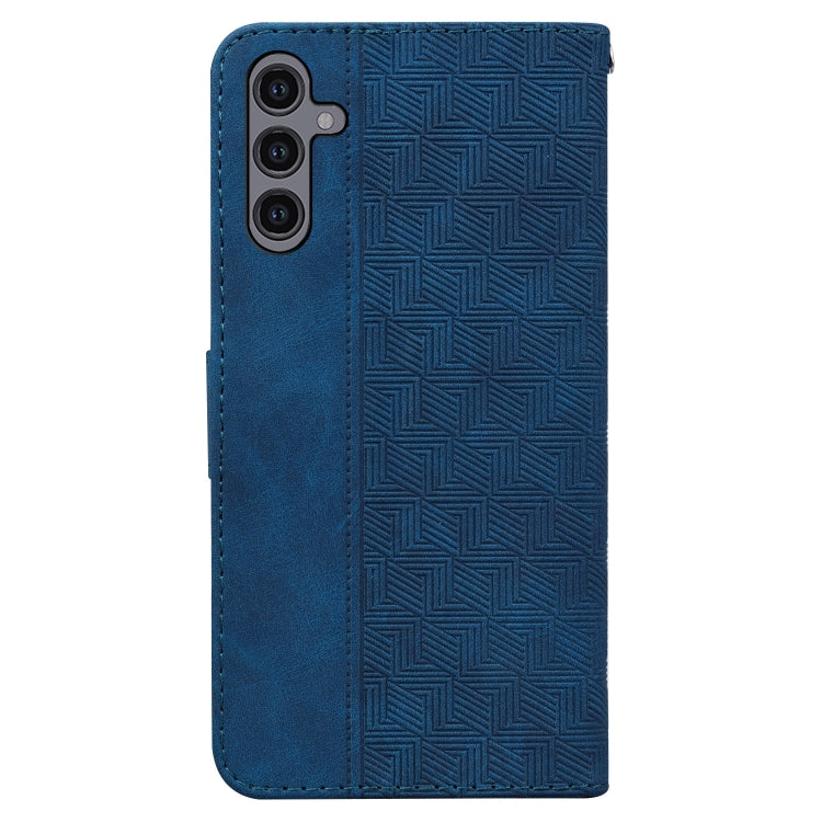 For Samsung Galaxy A24 4G Geometric Embossed Leather Phone Case