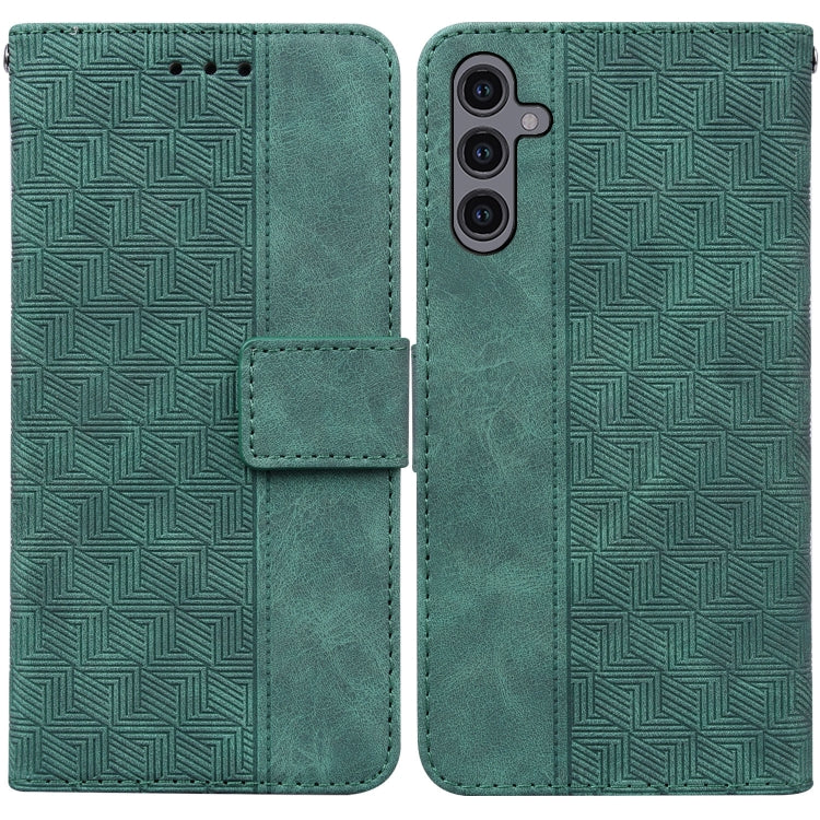 For Samsung Galaxy A24 4G Geometric Embossed Leather Phone Case
