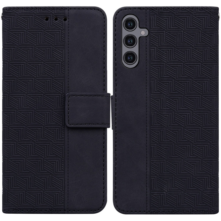 For Samsung Galaxy A24 4G Geometric Embossed Leather Phone Case