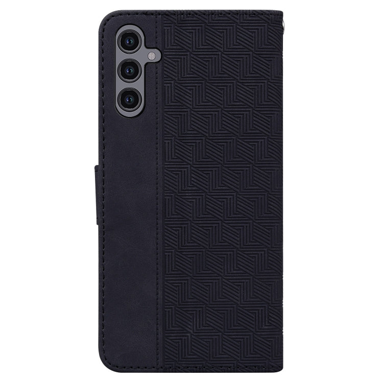 For Samsung Galaxy A24 4G Geometric Embossed Leather Phone Case
