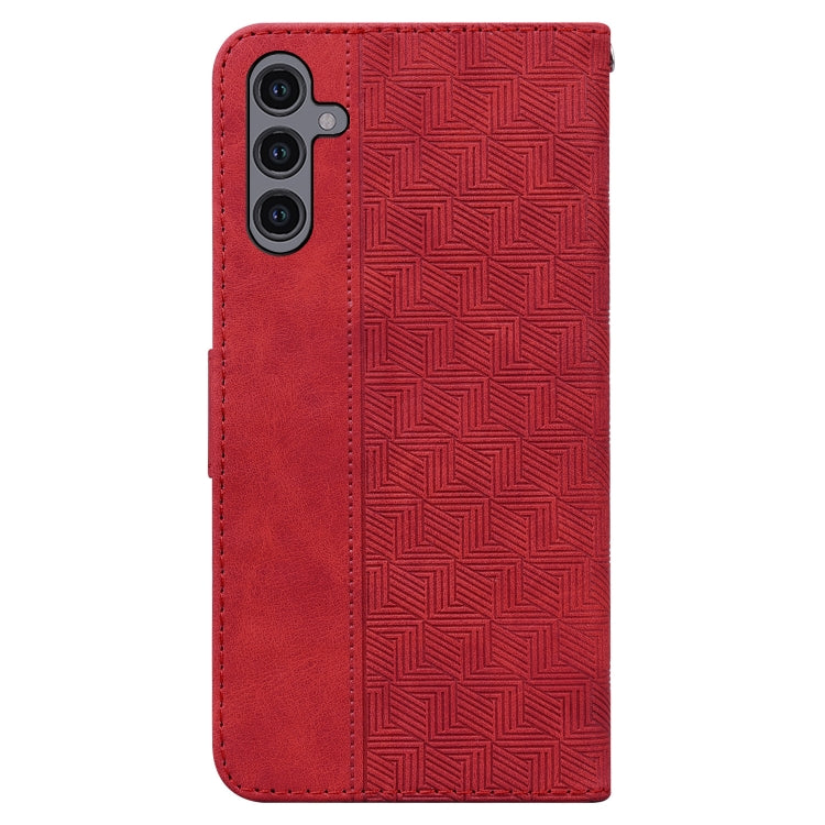 For Samsung Galaxy A24 4G Geometric Embossed Leather Phone Case