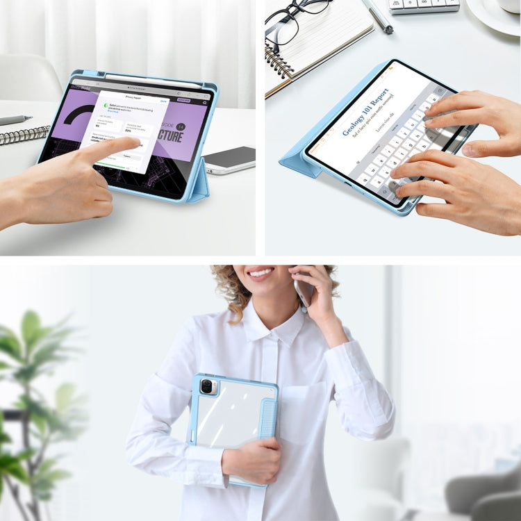 For Xiaomi Pad 6 / 6 Pro DUX DUCIS TOBY Series Antiskid Leather Tablet Case with Sleep / Wake-up Function