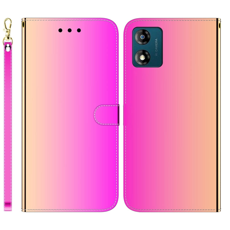 For Motorola Moto E13 Imitated Mirror Surface Leather Phone Case