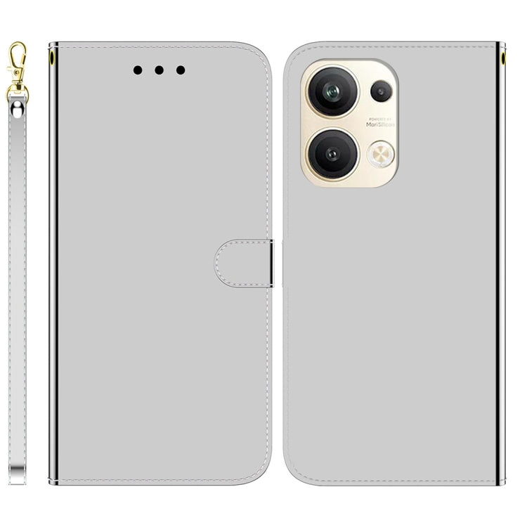 For OPPO Reno9 Pro+ Imitated Mirror Surface Leather Phone Case
