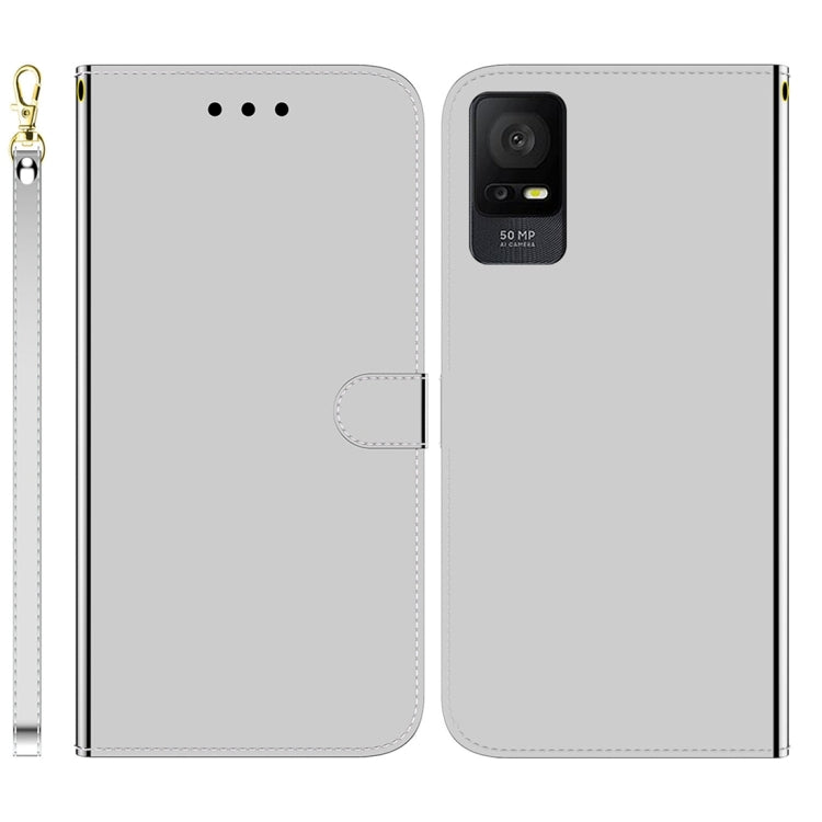 For TCL 408 Imitated Mirror Surface Leather Phone Case
