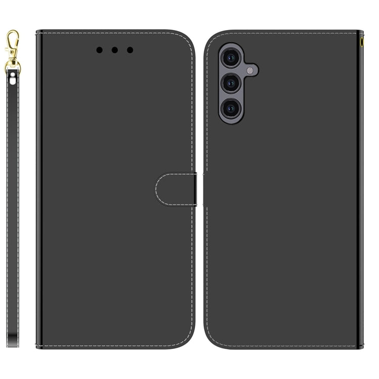 For Samsung Galaxy A24 4G Imitated Mirror Surface Leather Phone Case