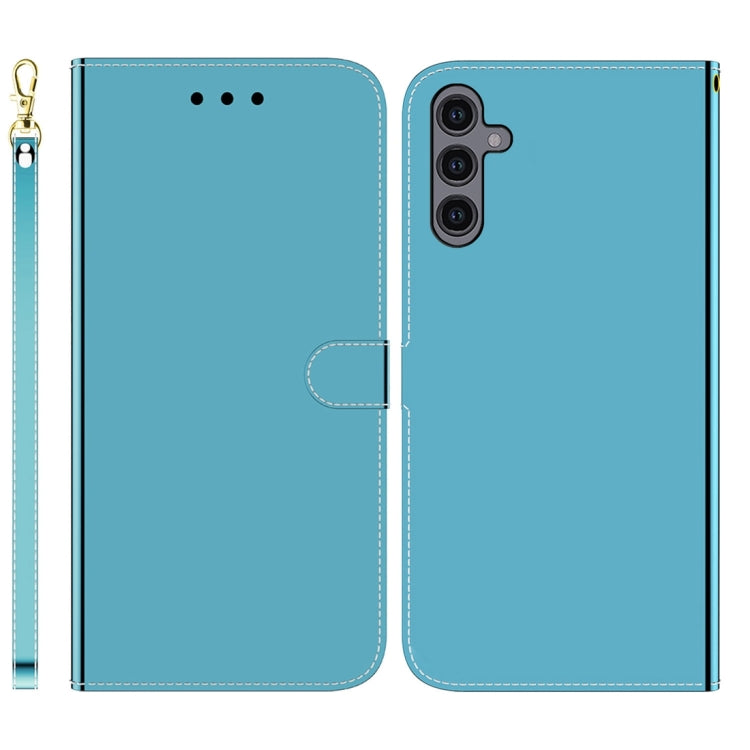 For Samsung Galaxy A24 4G Imitated Mirror Surface Leather Phone Case