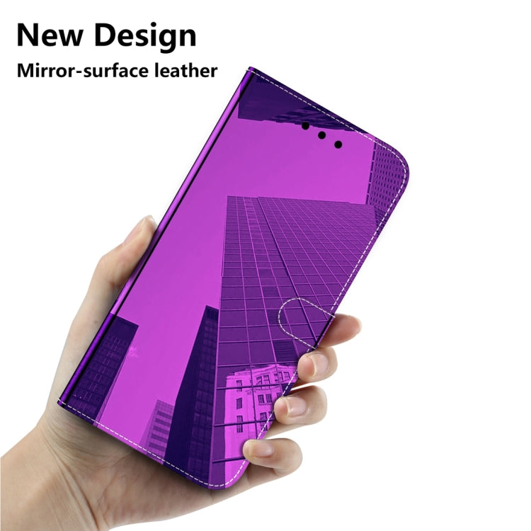 For Samsung Galaxy A24 4G Imitated Mirror Surface Leather Phone Case