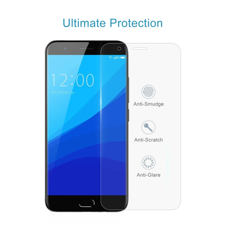 For UMIDIGI C2 50pcs 0.26mm 9H 2.5D Tempered Glass Film