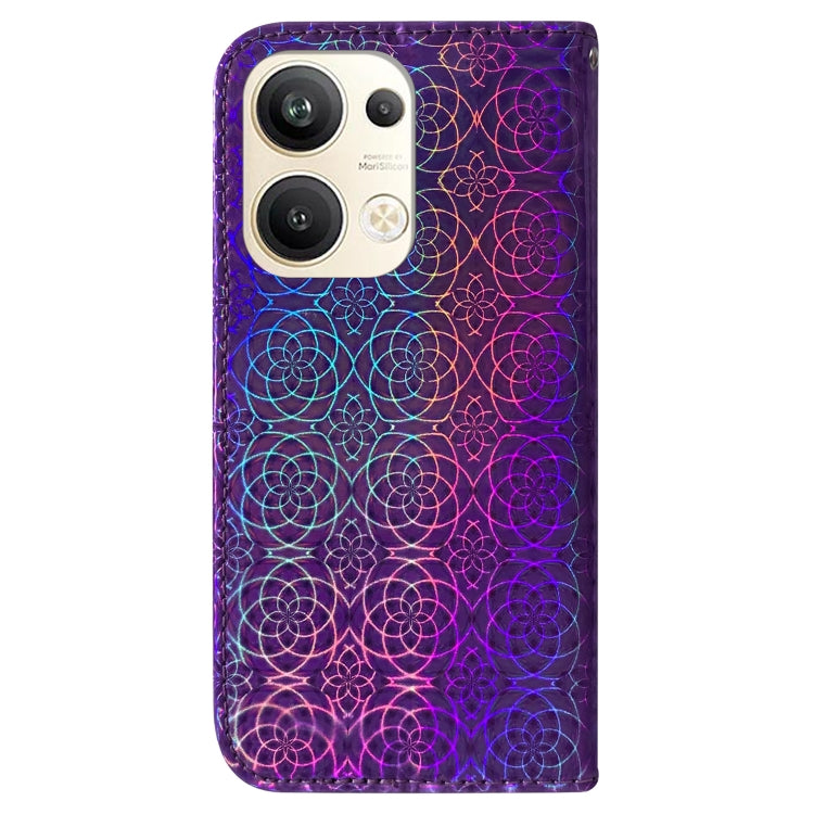 For OPPO Reno9 Pro+ Colorful Magnetic Buckle Leather Phone Case