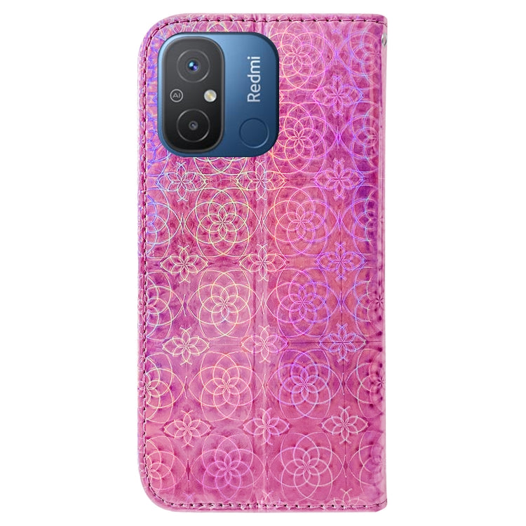 For Xiaomi Redmi 12C / 11A Colorful Magnetic Buckle Leather Phone Case