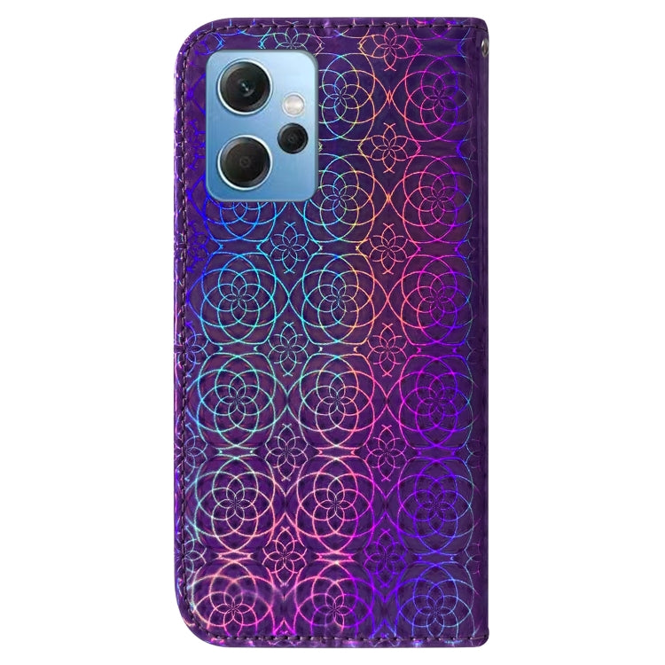 For Xiaomi Redmi Note 12 4G Global Colorful Magnetic Buckle Leather Phone Case