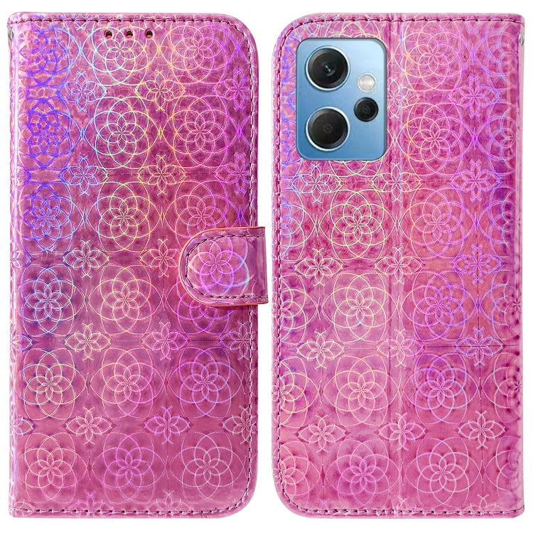 For Xiaomi Redmi Note 12 4G Global Colorful Magnetic Buckle Leather Phone Case