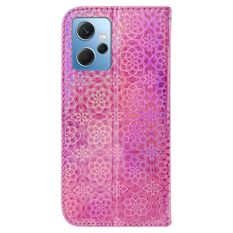 For Xiaomi Redmi Note 12 4G Global Colorful Magnetic Buckle Leather Phone Case