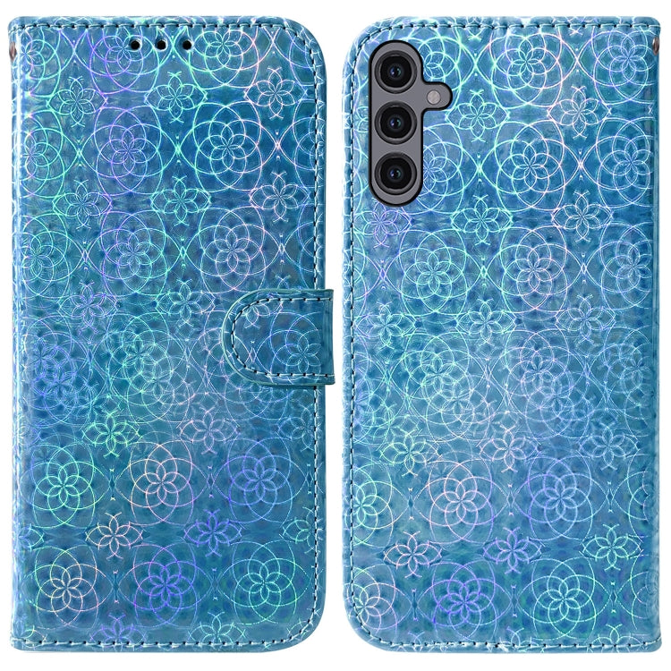 For Samsung Galaxy A24 4G Colorful Magnetic Buckle Leather Phone Case