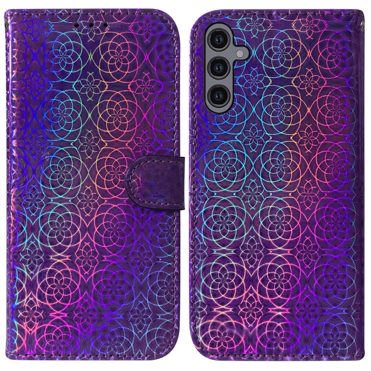 For Samsung Galaxy A24 4G Colorful Magnetic Buckle Leather Phone Case