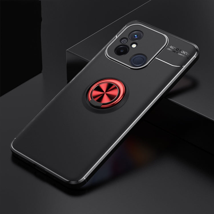 For Xiaomi Redmi 12C Metal Ring Holder 360 Degree Rotating TPU Phone Case