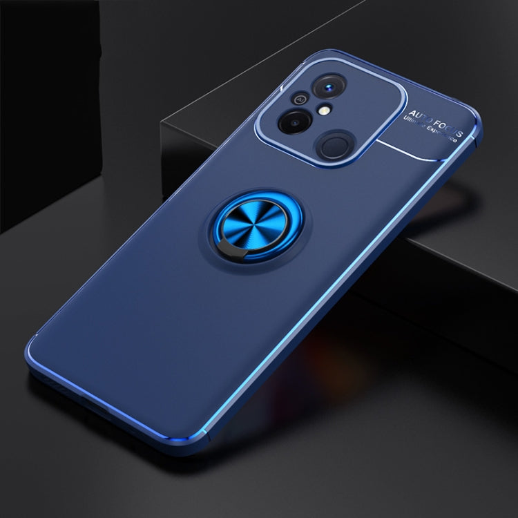 For Xiaomi Redmi 12C Metal Ring Holder 360 Degree Rotating TPU Phone Case