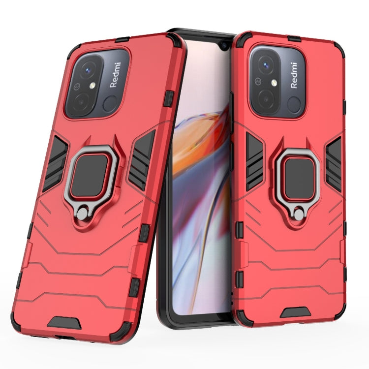 For Xiaomi Redmi 12C Magnetic Ring Holder PC + TPU Phone Case