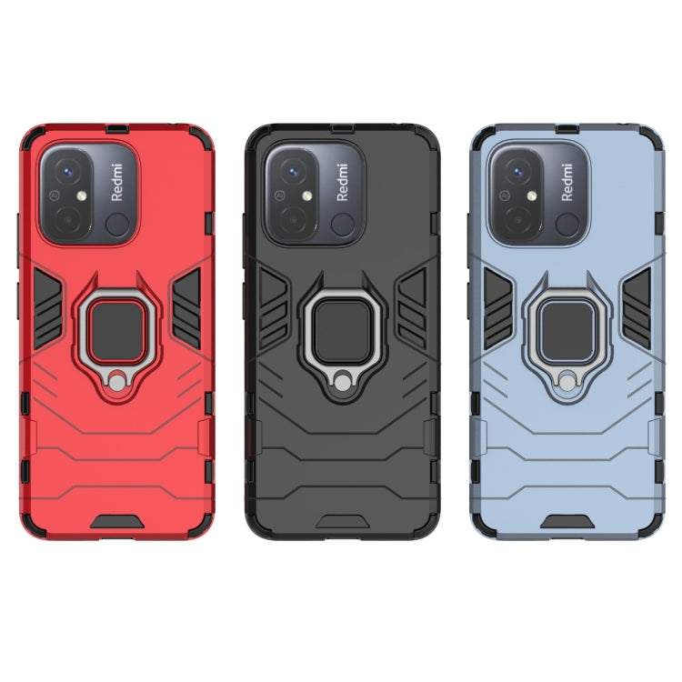 For Xiaomi Redmi 12C Magnetic Ring Holder PC + TPU Phone Case