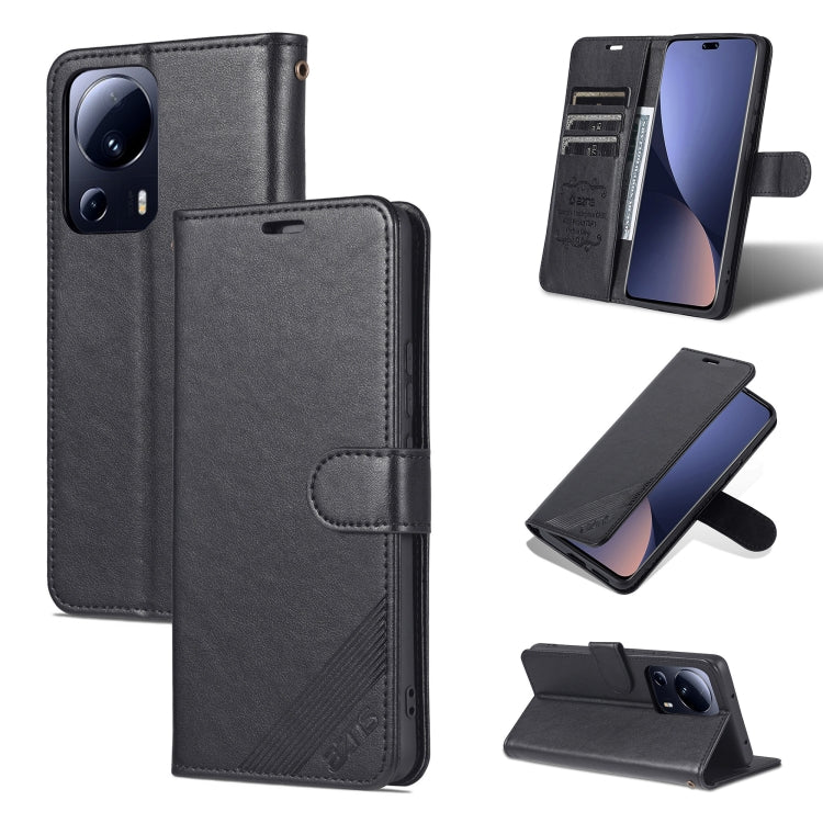 For Xiaomi 13 Lite AZNS Sheepskin Texture Flip Leather Phone Case