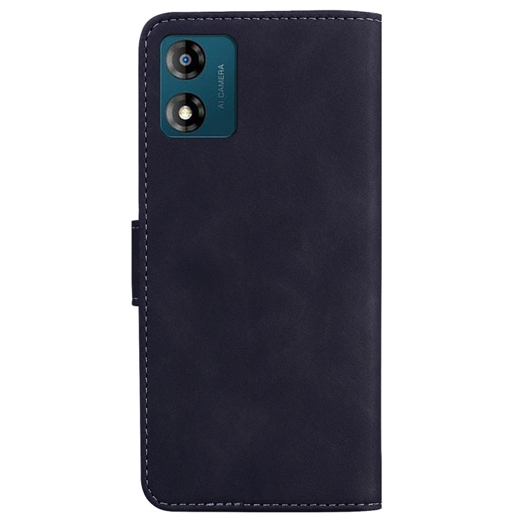For Motorola Moto E13 Skin Feel Pure Color Flip Leather Phone Case