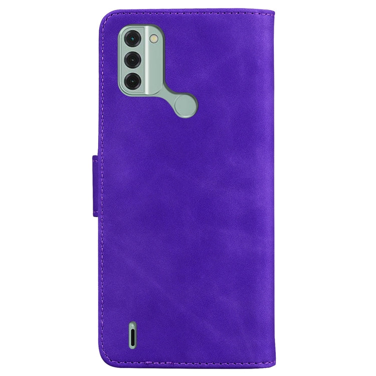 For Nokia C31 Skin Feel Pure Color Flip Leather Phone Case