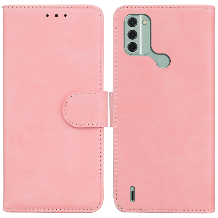 For Nokia C31 Skin Feel Pure Color Flip Leather Phone Case
