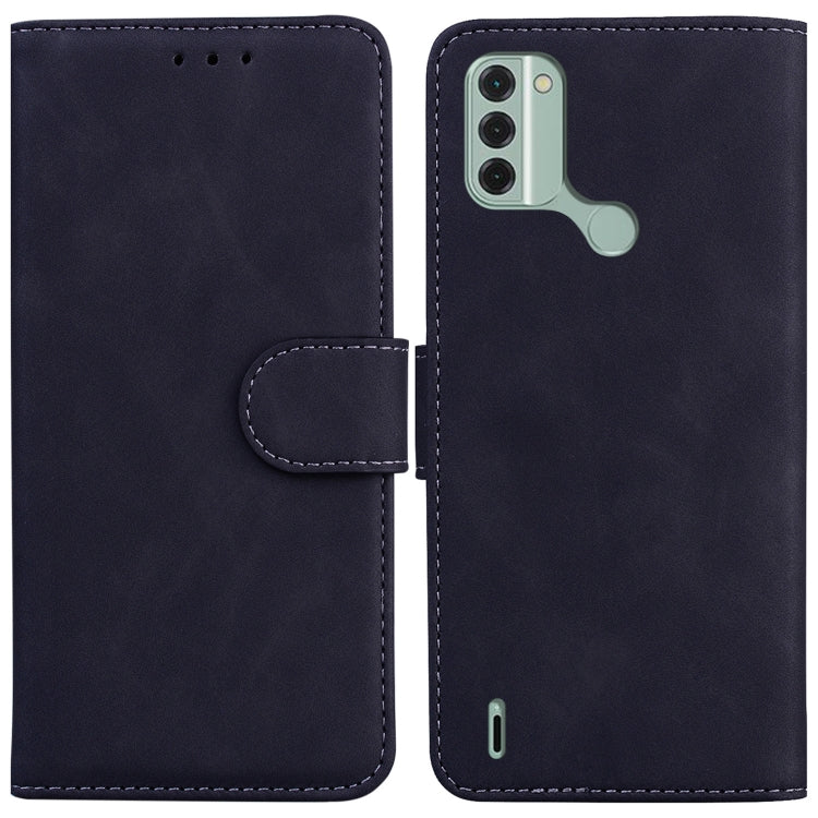 For Nokia C31 Skin Feel Pure Color Flip Leather Phone Case