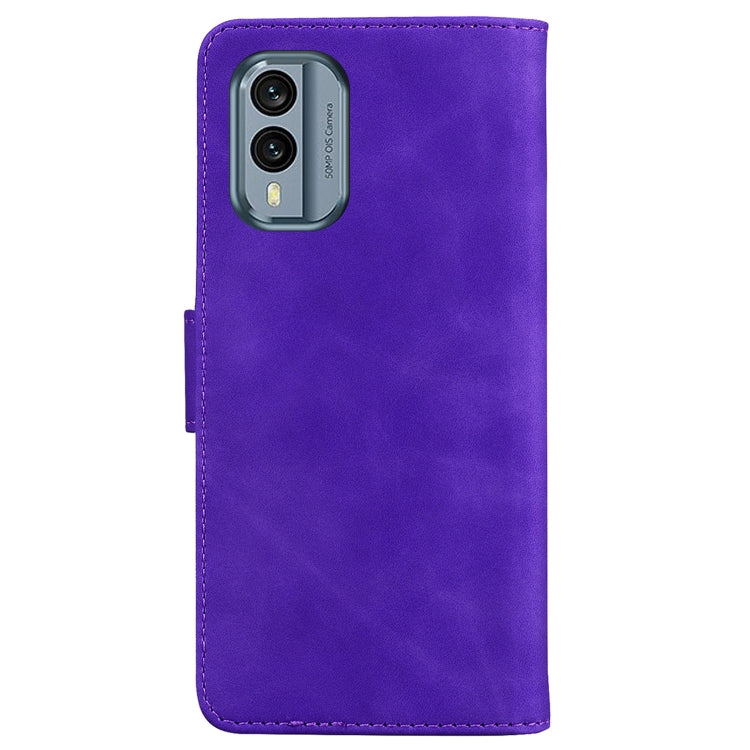 For Nokia X30 Skin Feel Pure Color Flip Leather Phone Case