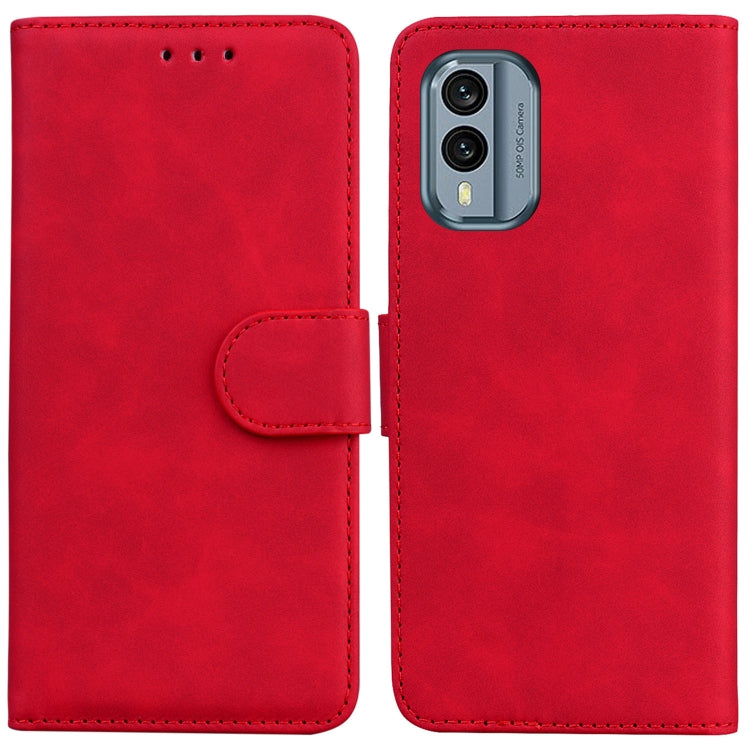 For Nokia X30 Skin Feel Pure Color Flip Leather Phone Case