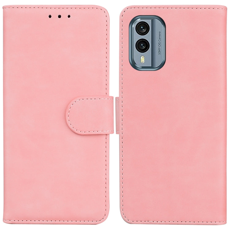 For Nokia X30 Skin Feel Pure Color Flip Leather Phone Case