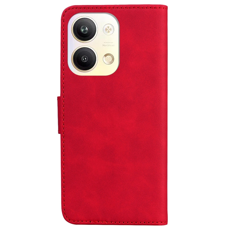 For OPPO Reno9 Pro Skin Feel Pure Color Flip Leather Phone Case