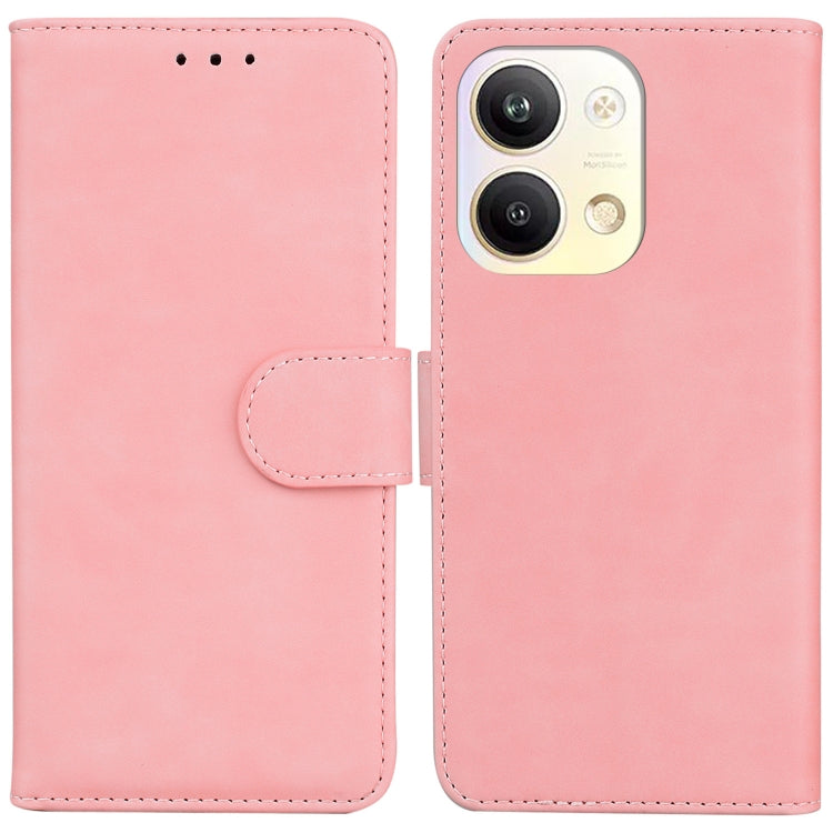 For OPPO Reno9 Pro Skin Feel Pure Color Flip Leather Phone Case