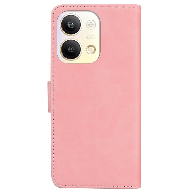 For OPPO Reno9 Pro Skin Feel Pure Color Flip Leather Phone Case