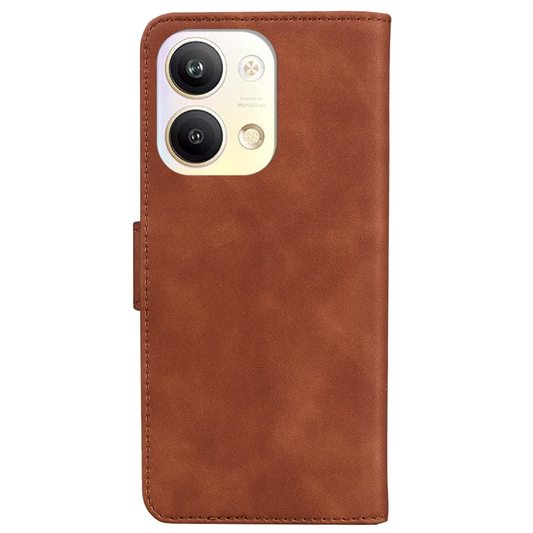 For OPPO Reno9 Pro Skin Feel Pure Color Flip Leather Phone Case