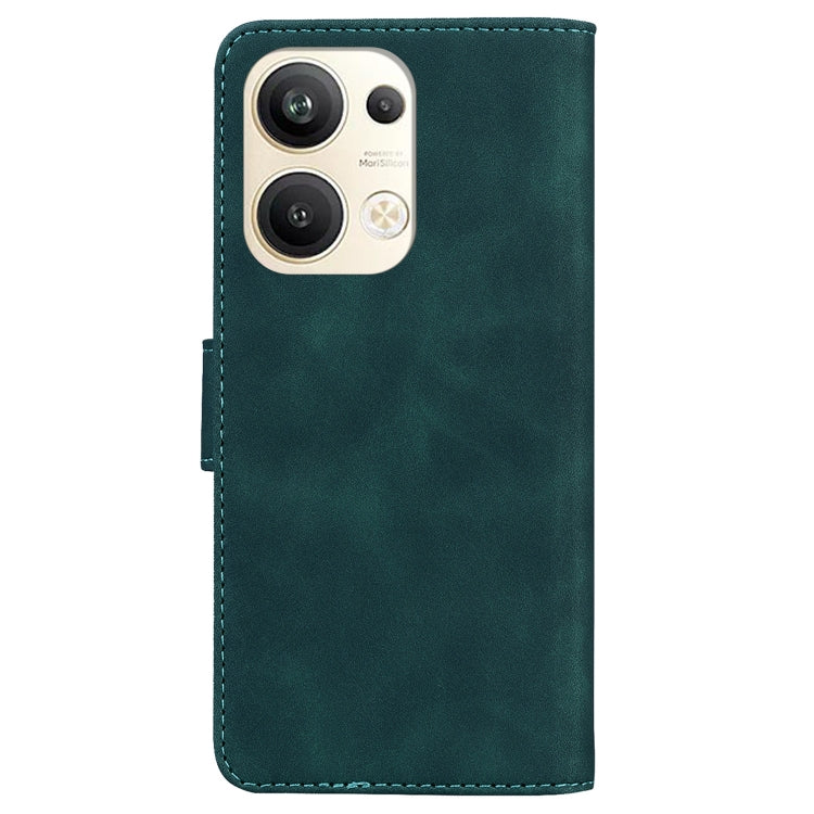 For OPPO Reno9 Pro+ Skin Feel Pure Color Flip Leather Phone Case