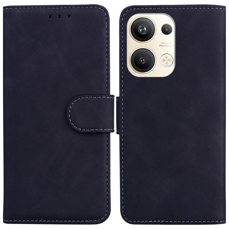 For OPPO Reno9 Pro+ Skin Feel Pure Color Flip Leather Phone Case