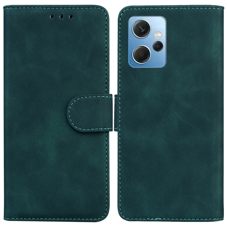 For Xiaomi Redmi Note 12 4G Global Skin Feel Pure Color Flip Leather Phone Case
