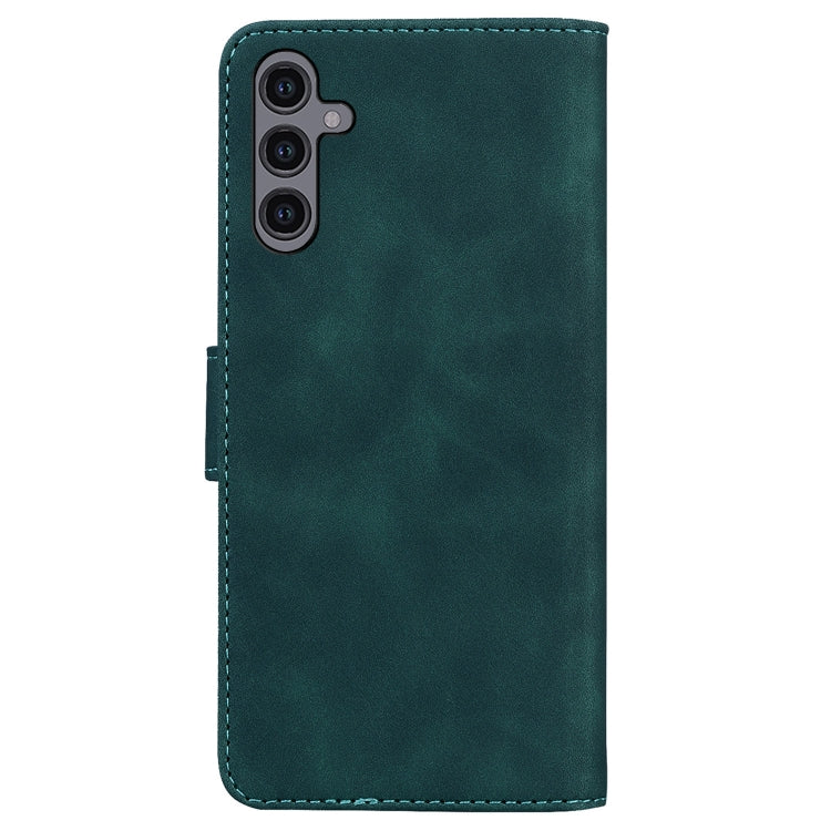 For Samsung Galaxy A24 4G Skin Feel Pure Color Flip Leather Phone Case