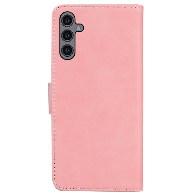 For Samsung Galaxy A24 4G Skin Feel Pure Color Flip Leather Phone Case