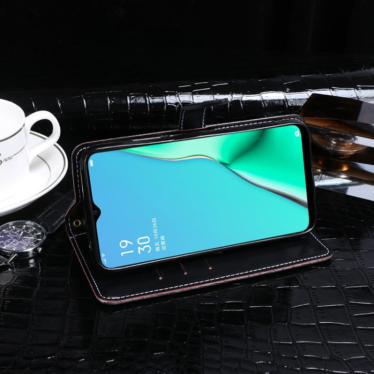 For OPPO A11 idewei Crocodile Texture Horizontal Flip Leather Case with Holder & Card Slots & Wallet
