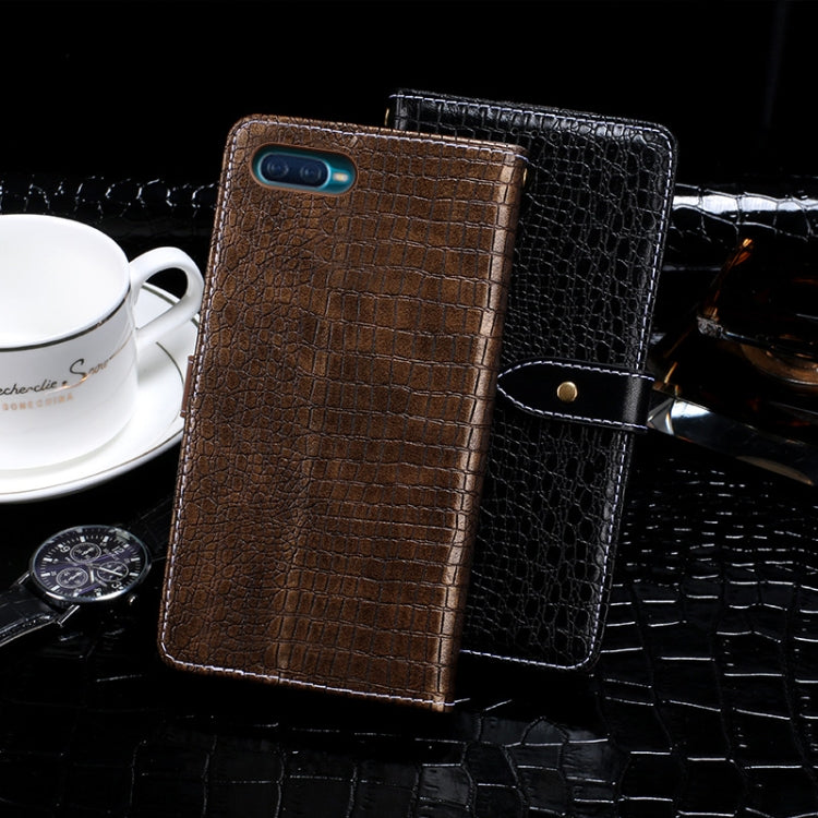 For OPPO Reno A idewei Crocodile Texture Horizontal Flip Leather Case with Holder & Card Slots & Wallet