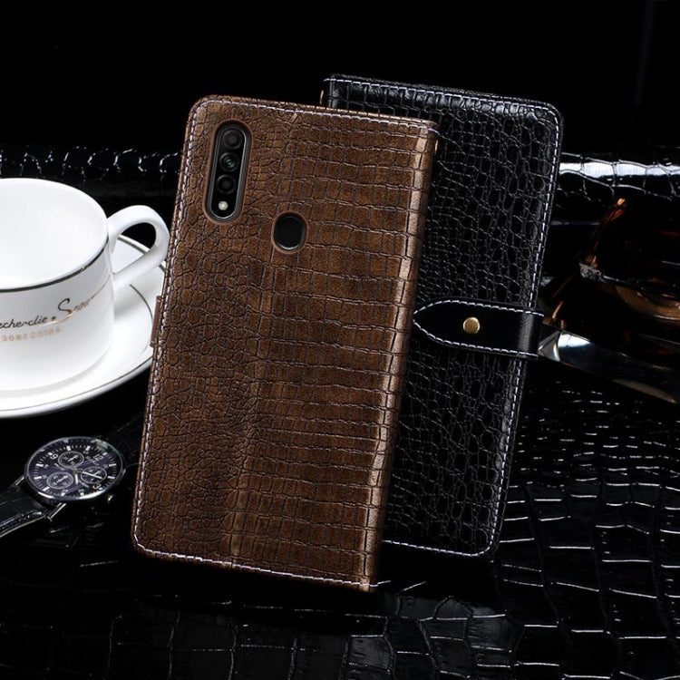 For OPPO A8 idewei Crocodile Texture Horizontal Flip Leather Case with Holder & Card Slots & Wallet