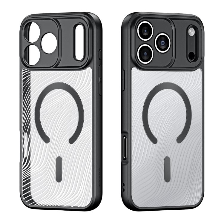 For iPhone 17 Pro Max DUX DUCIS Aimo Mag Series TPU + PC MagSafe Frosted Feel Phone Case - Black