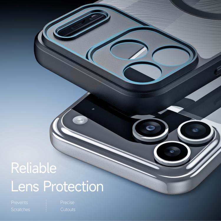 For iPhone 17 Pro Max DUX DUCIS Aimo Mag Series TPU + PC MagSafe Frosted Feel Phone Case - Black